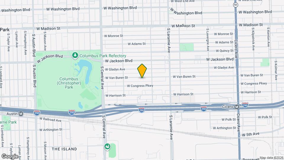 5337 W Van Buren St, Unit Main House Map and Location Details