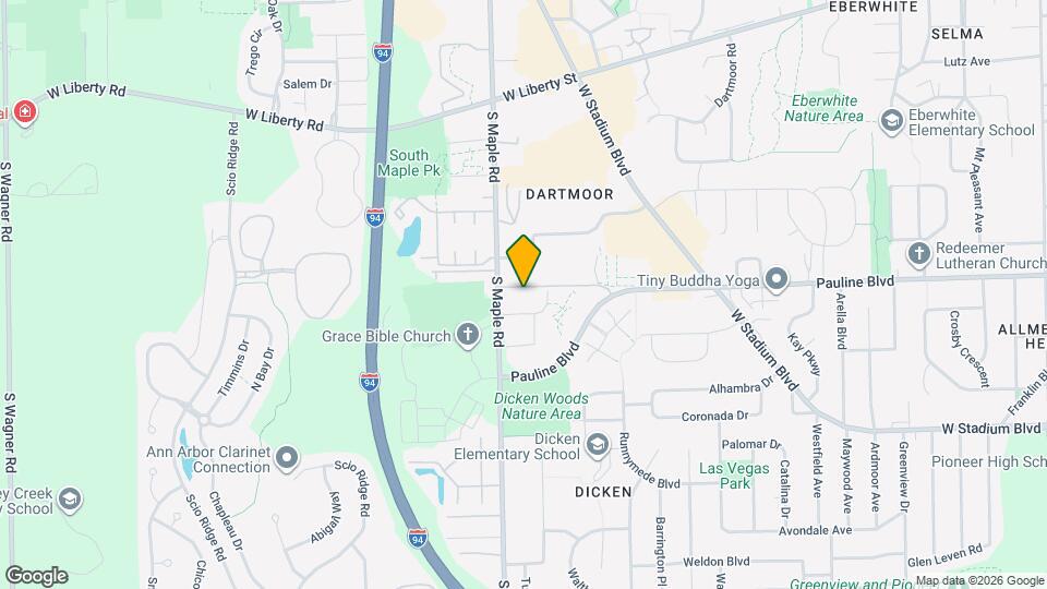 1235 S Maple Rd Map and Location Details