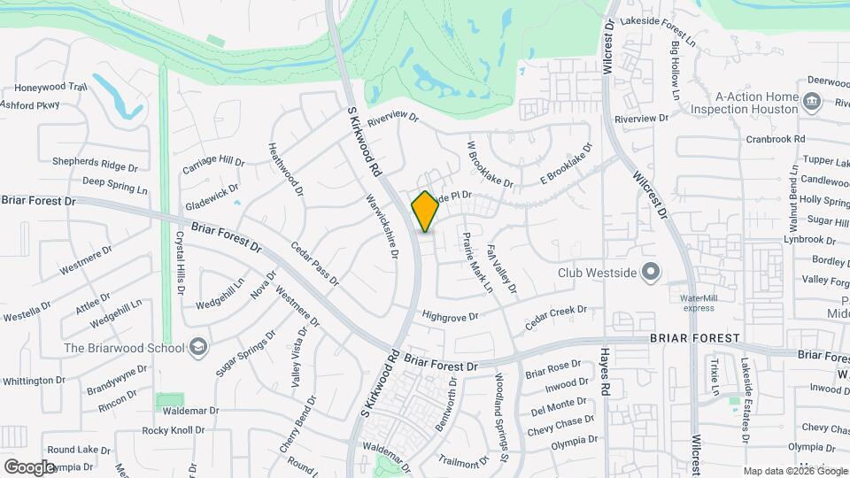 1629 S Kirkwood Rd Map and Location Details