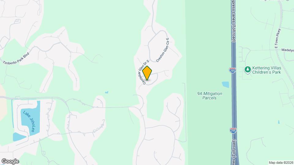 10537 Castlebar Glen Dr S Map and Location Details