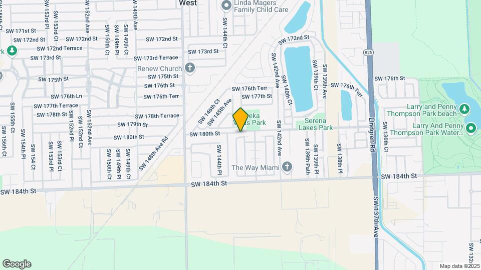 14355 SW 180th Terrace Map and Location Details