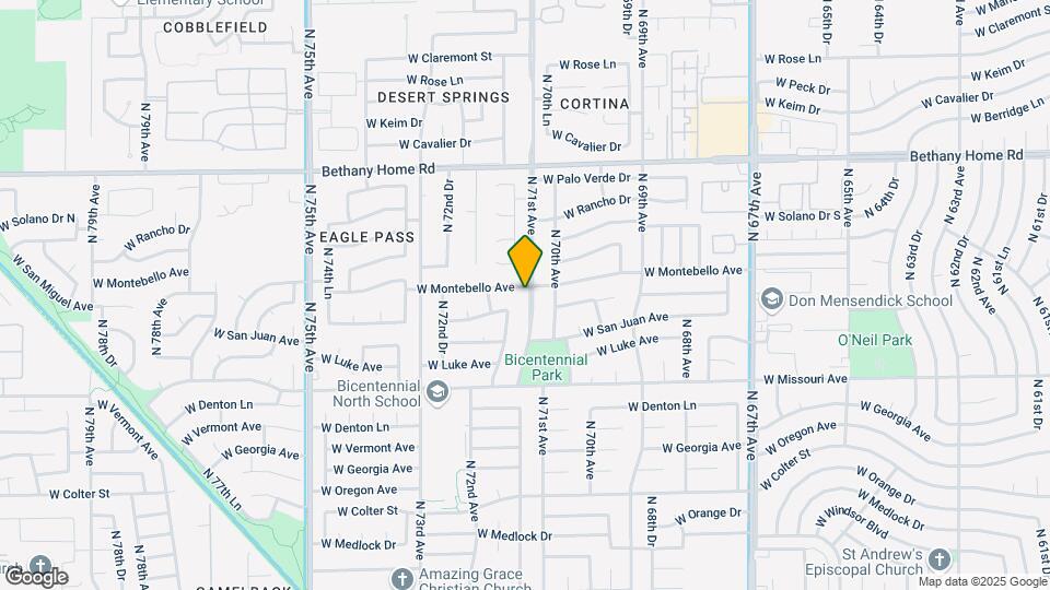 7103 W Montebello Ave Mapa y Detalles de la Ubicación