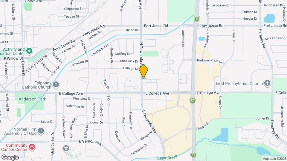 1500 Dustin Dr Map and Location Details
