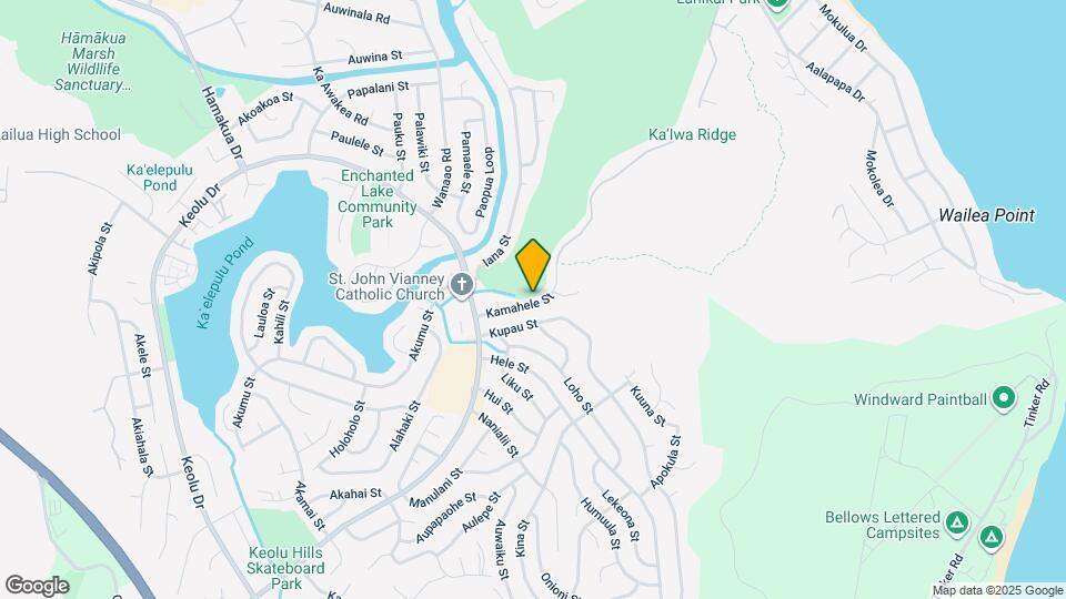 1076 Kamahele St Map and Location Details