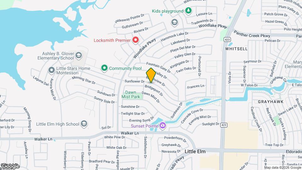 2413 Bridgeport Dr Map and Location Details