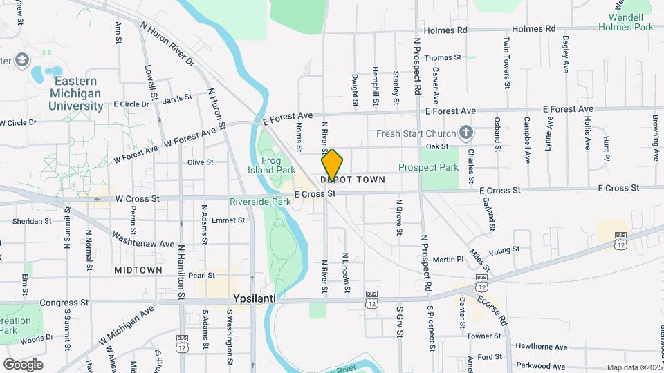 400 N River St Map and Location Details