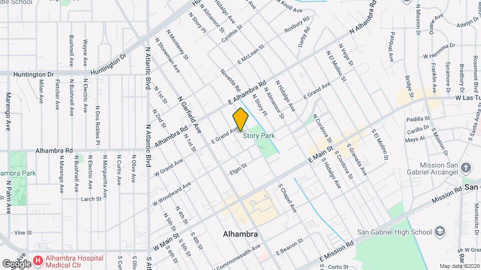 328 N Monterey St Map and Location Details