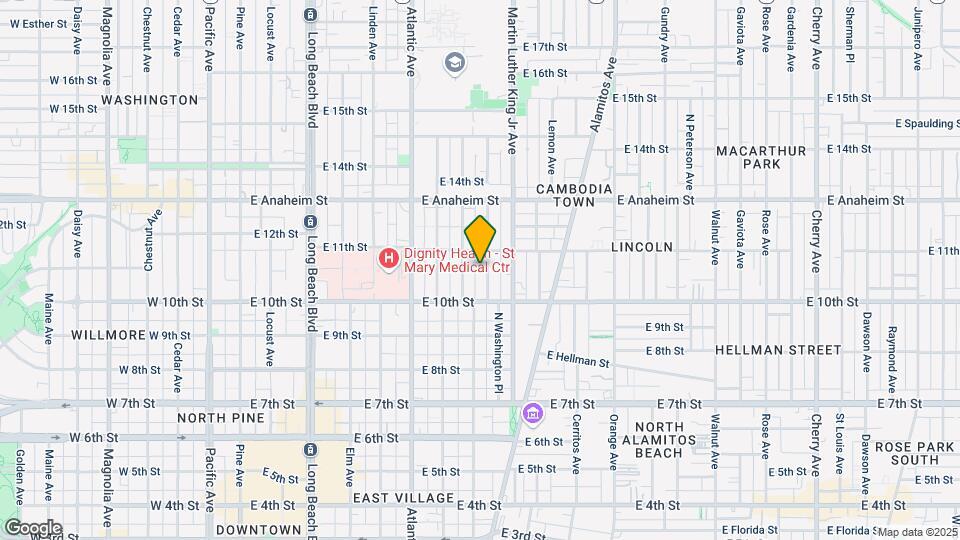 1051 Myrtle Ave Map and Location Details