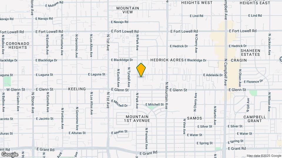 2864 N Park Ave Map and Location Details
