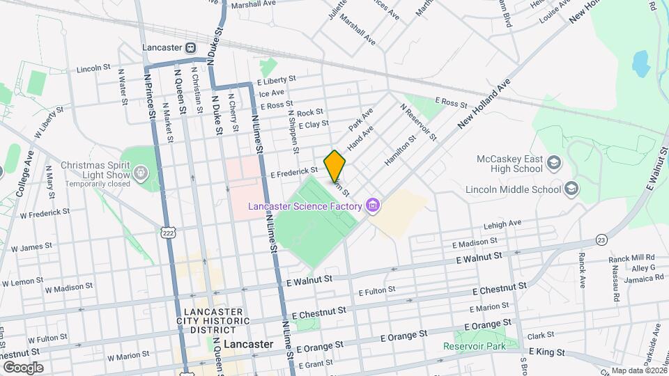 566 N Plum St Map and Location Details