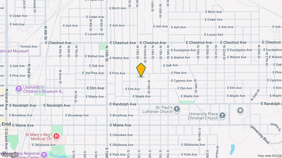 1308 E Cypress Ave Map and Location Details