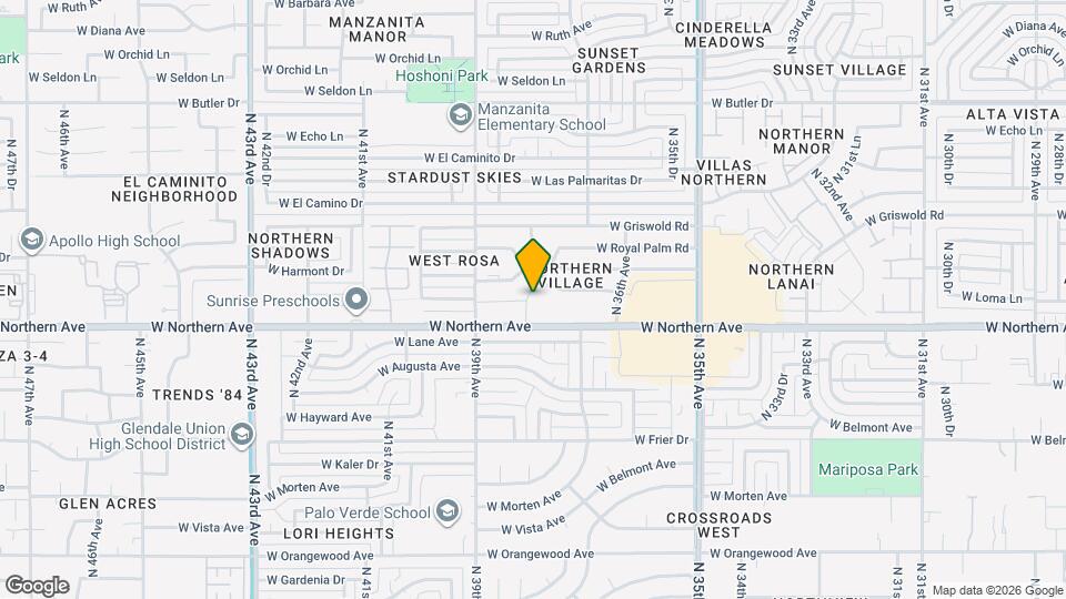 8017 N 38th Ave Mapa y Detalles de la Ubicación