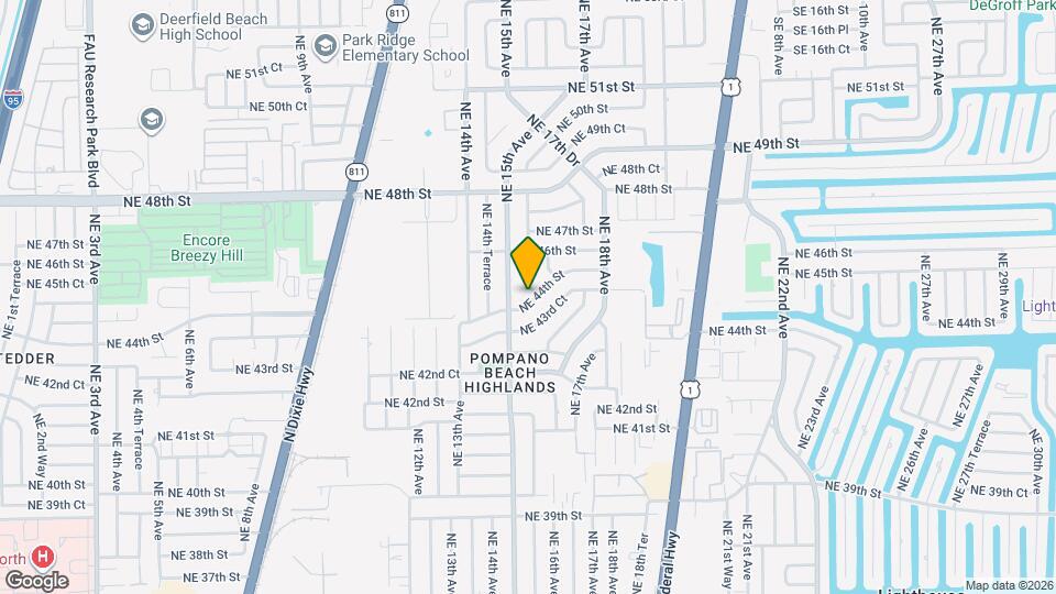 4401 NE 15th Ter Mapa y Detalles de la Ubicación