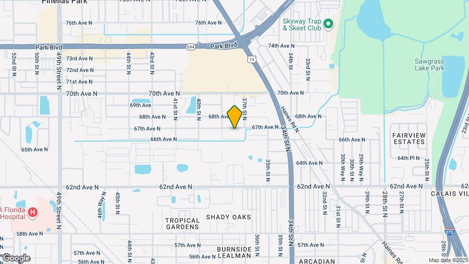 3748 67th Ave N, Unit B Map and Location Details