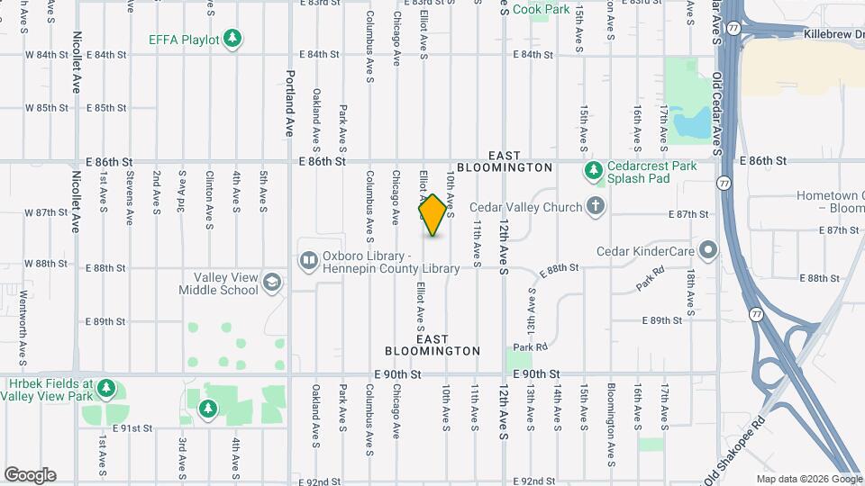 8721 Elliot Ave S Map and Location Details