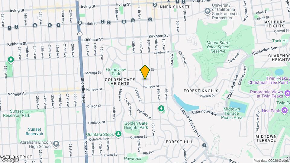 1770 11th Ave, Unit A Map and Location Details