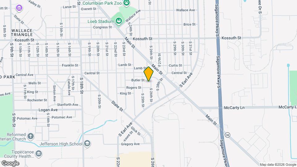 1204 S 26th St Map and Location Details