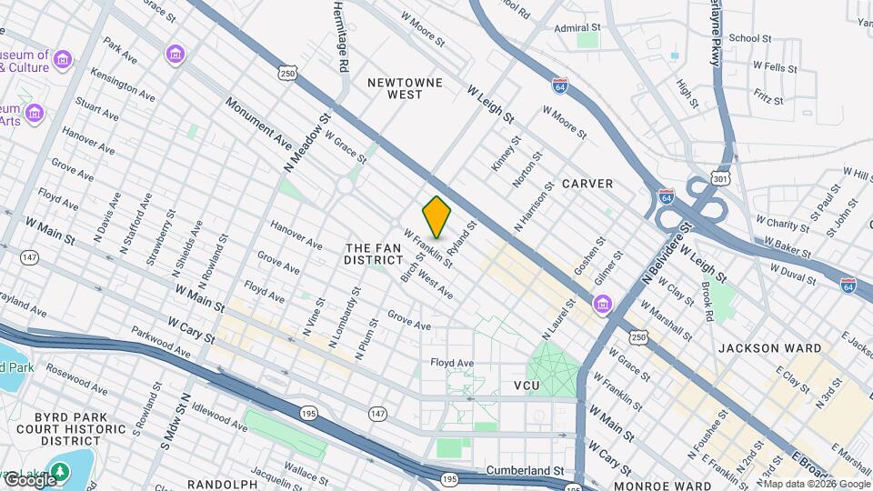 1106 Franklin St Map and Location Details