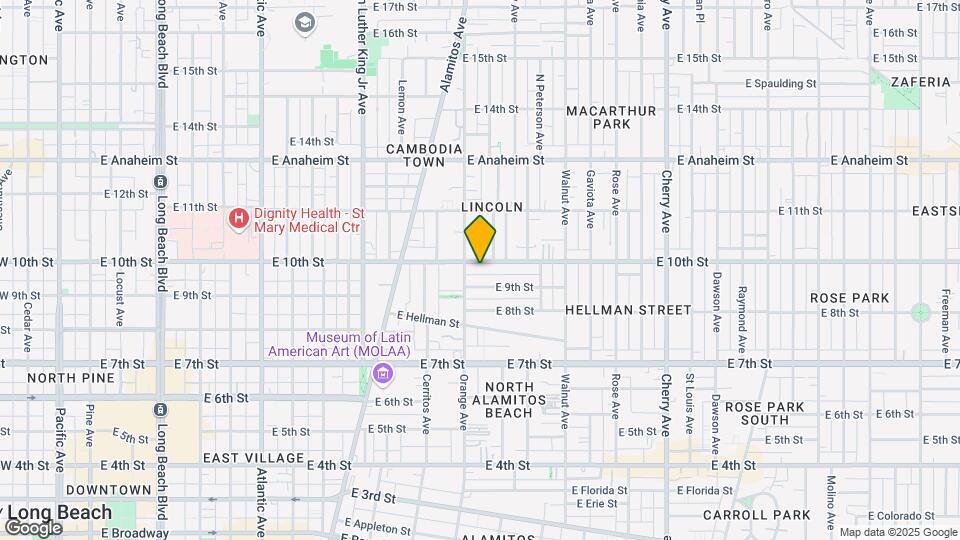1222 E 10th St Mapa y Detalles de la Ubicación