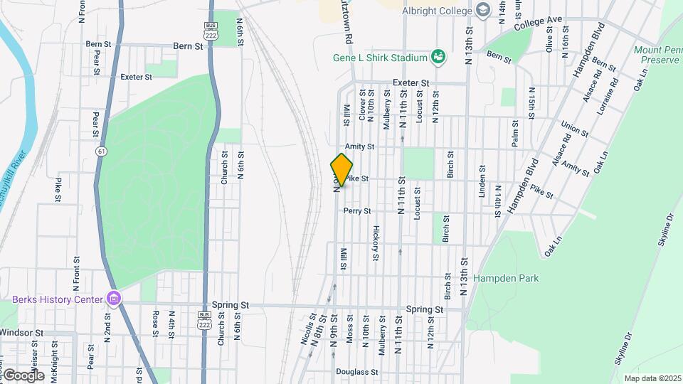 1337 N 9th St Map and Location Details