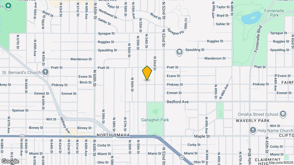 3501 N 54th St Map and Location Details