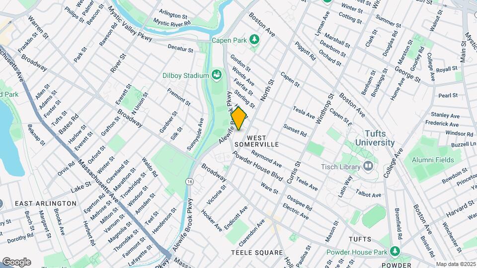 281 Alewife Brook Pkwy Map and Location Details