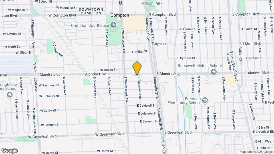 909 S Tamarind Ave Map and Location Details