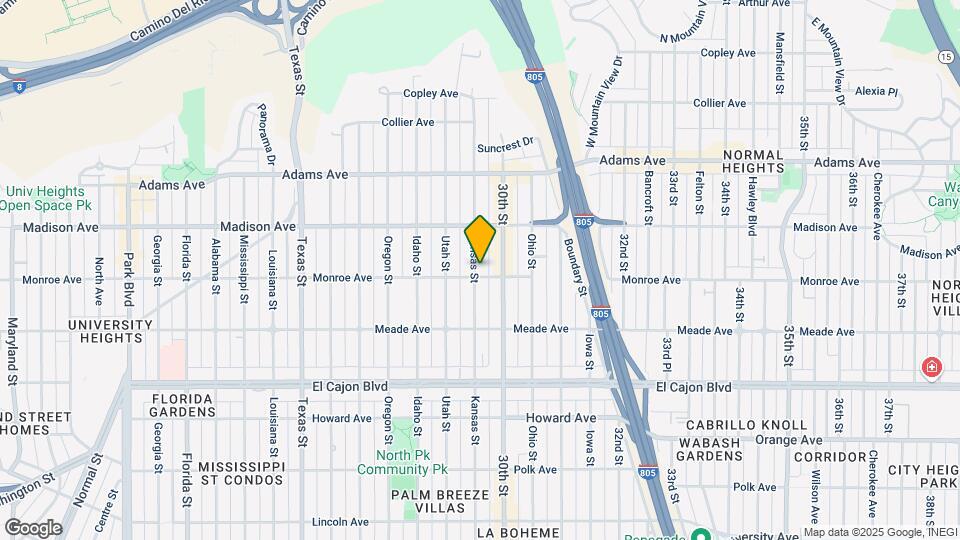 4509 Kansas St Map and Location Details