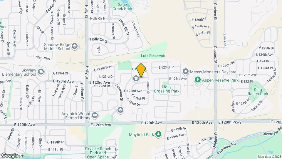 6258 E 123rd Ave Mapa y Detalles de la Ubicación