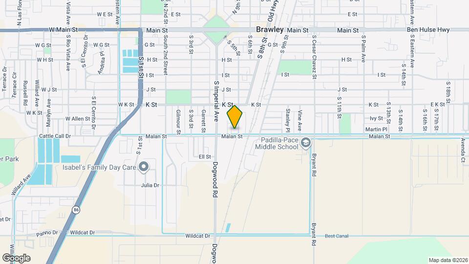 697 S 5th St, Unit 697 s 5th st Brawley CA Mapa y Detalles de la Ubicación