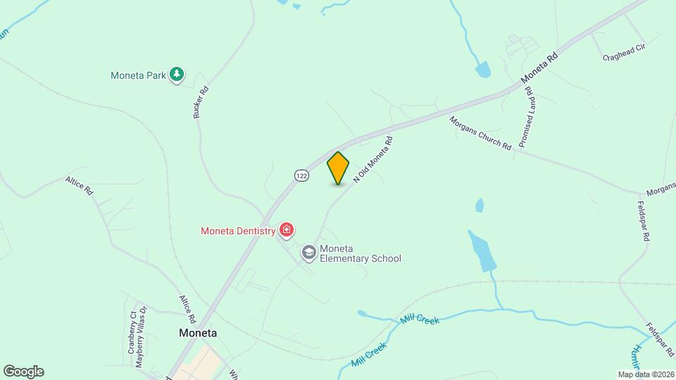 12477 N Old Moneta Rd Map and Location Details