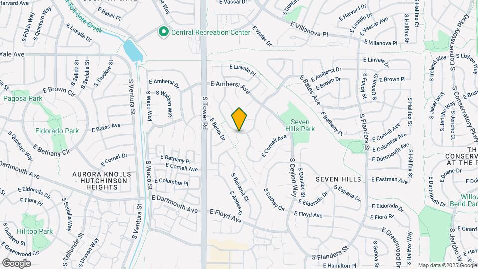 4563 S Argonne St Map and Location Details