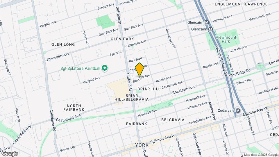 1150 Briar Hill Ave Map and Location Details