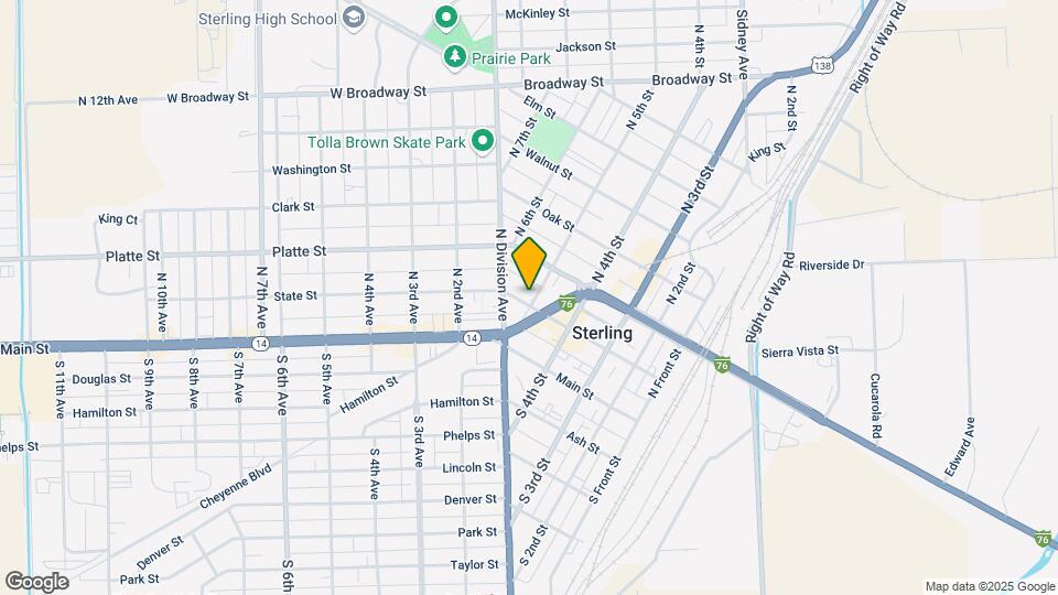 502 Poplar St Map and Location Details