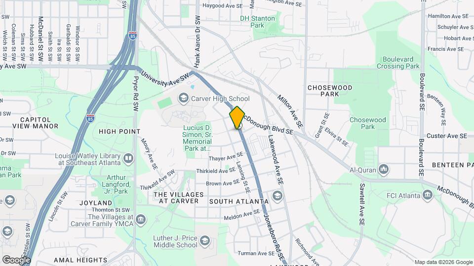 1363 Jonesboro Rd SE Map and Location Details
