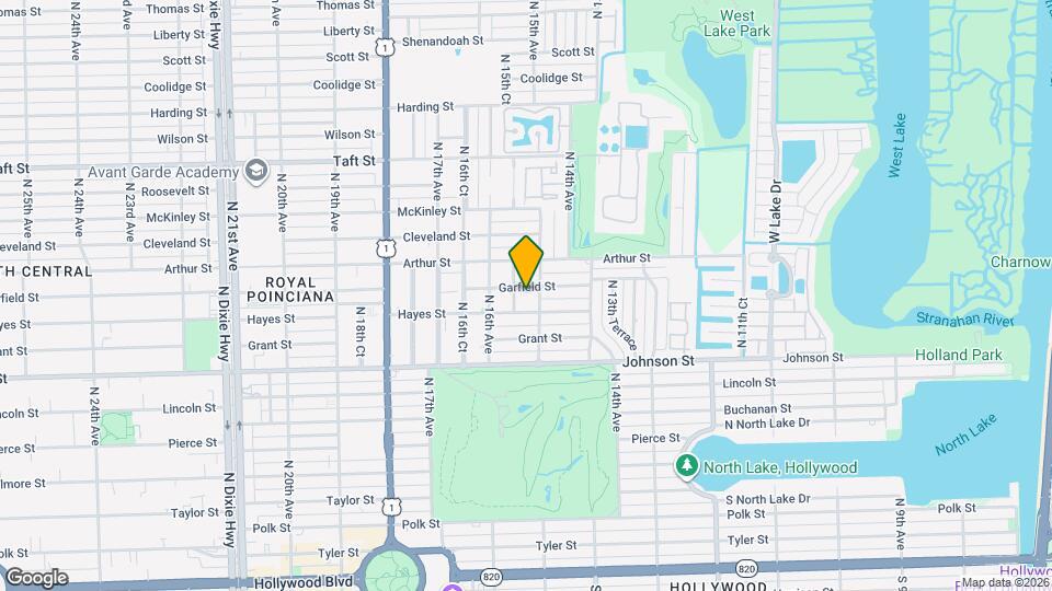 1518 Garfield St Map and Location Details