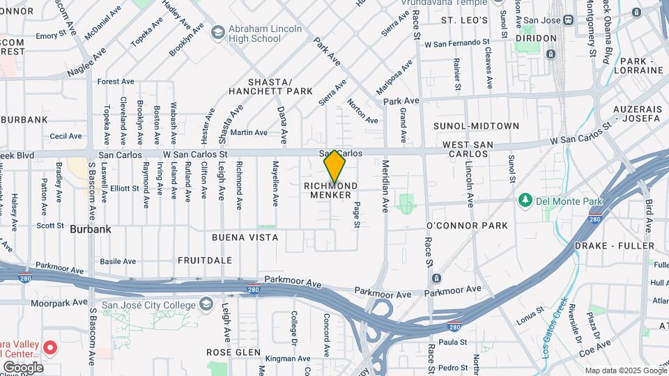 380 S Willard Ave Mapa y Detalles de la Ubicación