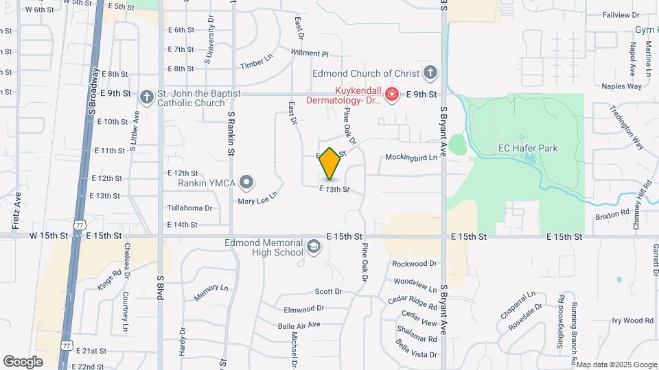 909 E 13th St Map and Location Details