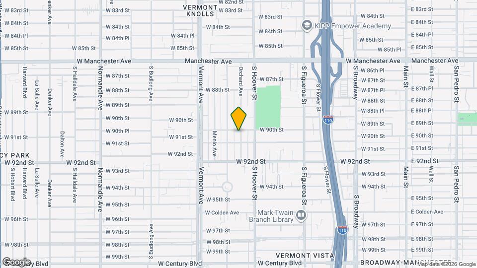 9011 Orchard Ave Map and Location Details