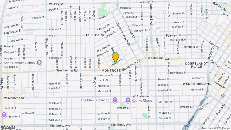 1717 Missouri St Map and Location Details