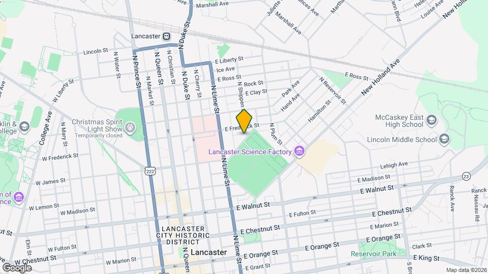 544 N Shippen St Mapa y Detalles de la Ubicación