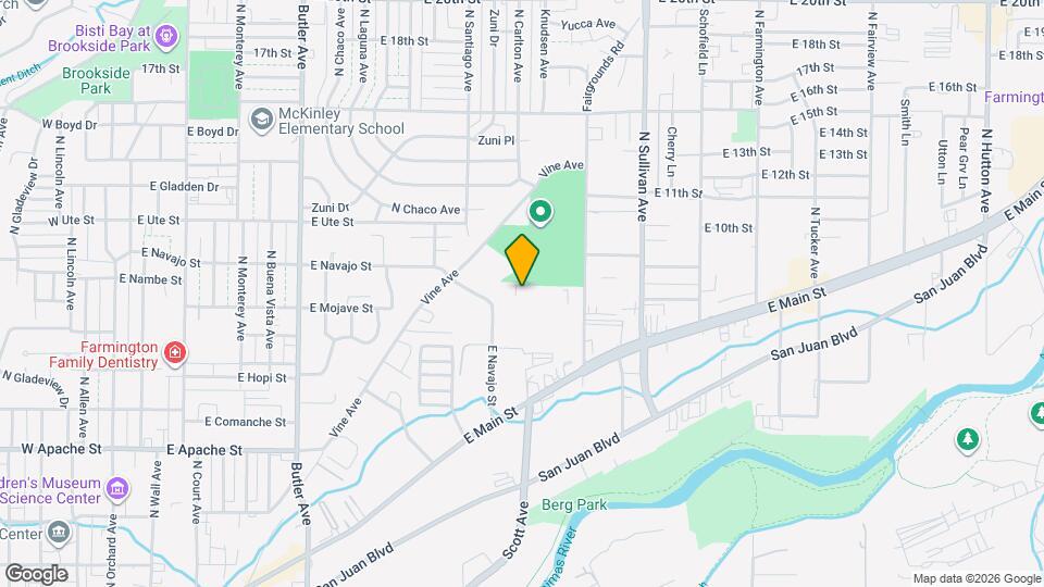 1078 E Navajo St Map and Location Details