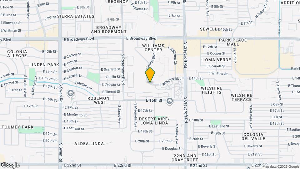 5830 E 26th St Map and Location Details