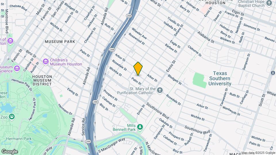 2622 Rosedale St Map and Location Details