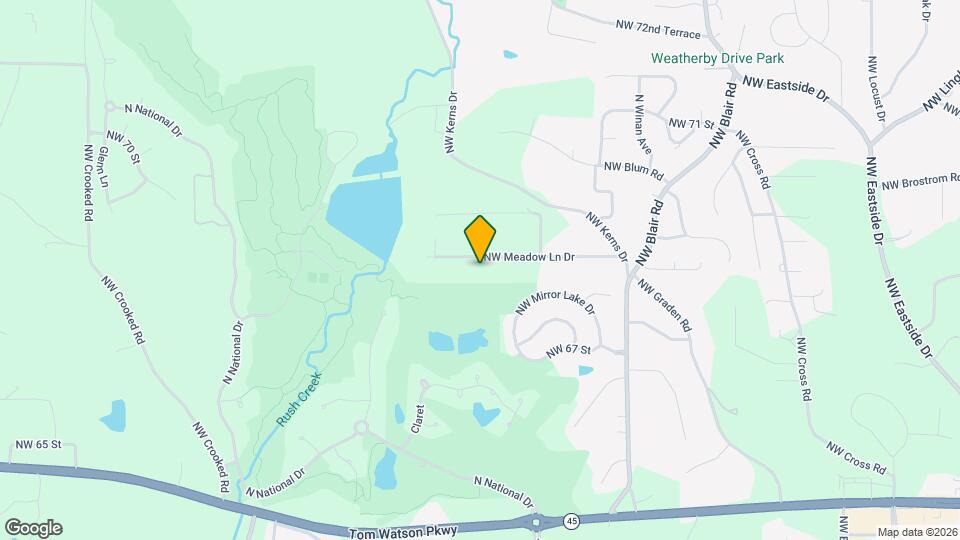 10505 NW Meadow Ln Dr Map and Location Details