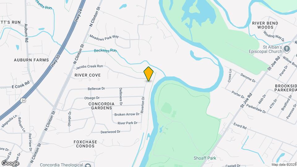 7316 Riverton Dr Map and Location Details