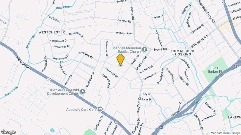 1104 Marble St Map and Location Details