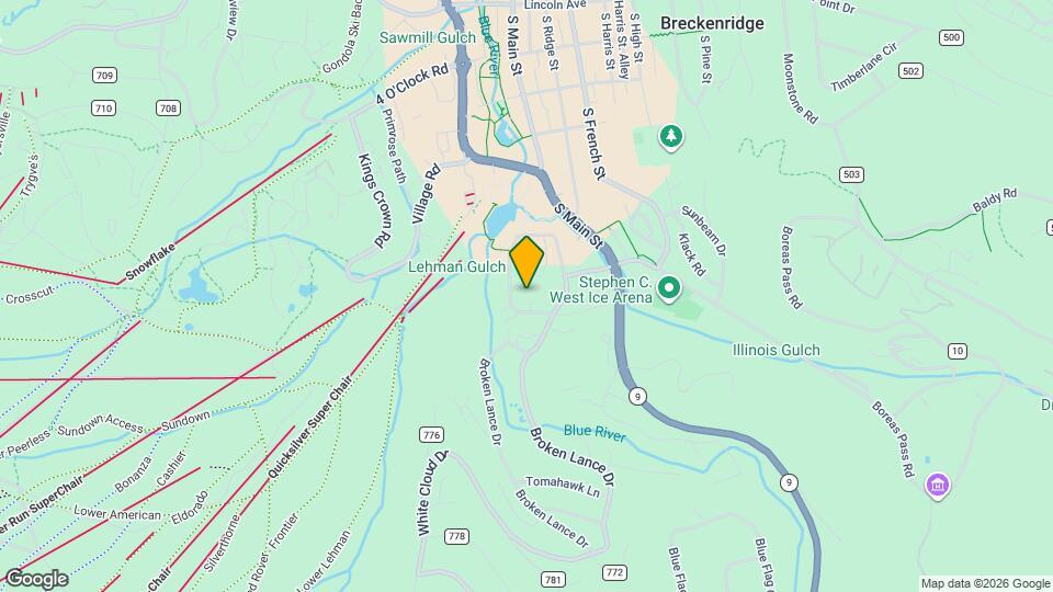 800 Columbine Rd Map and Location Details