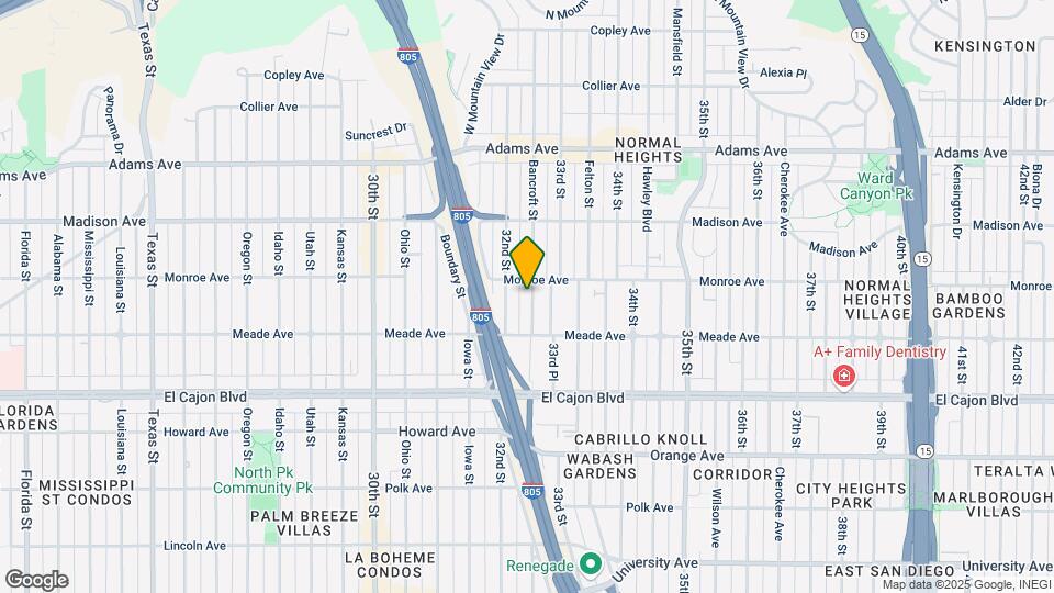 4470 Bancroft St Map and Location Details