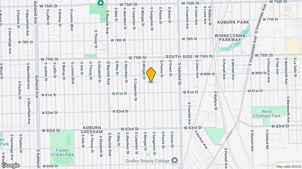 8032 S Sangamon St Mapa y Detalles de la Ubicación